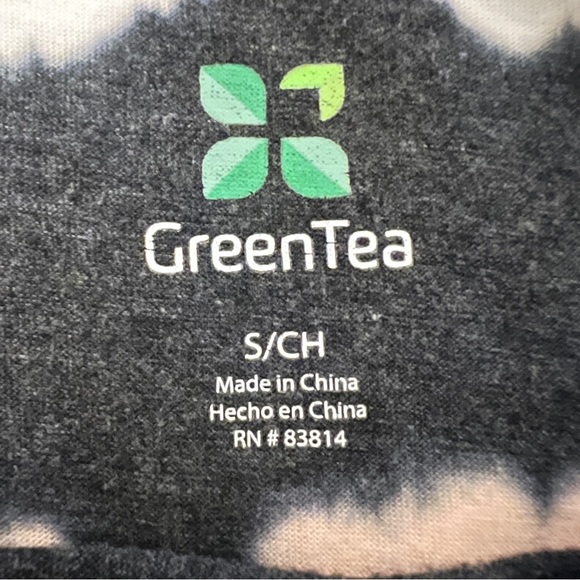 GreenTea Cream and Gray Relaxed Short Sleeve T-Shirt - Picture 3 of 3